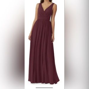 AZAZIE KORA Cabernet bridesmaid dress Princess A-line size A10